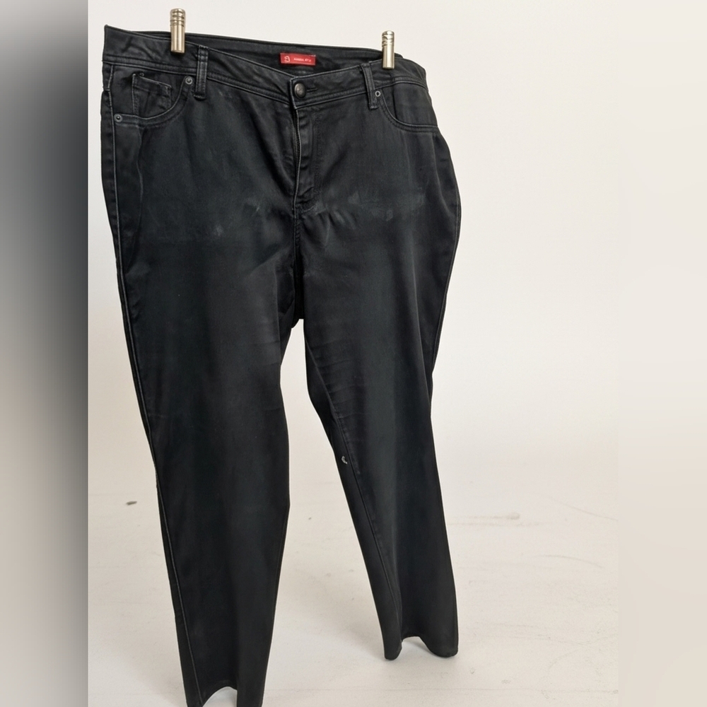 CJ Banks Black Brushed Cotton Slacks. CJ205